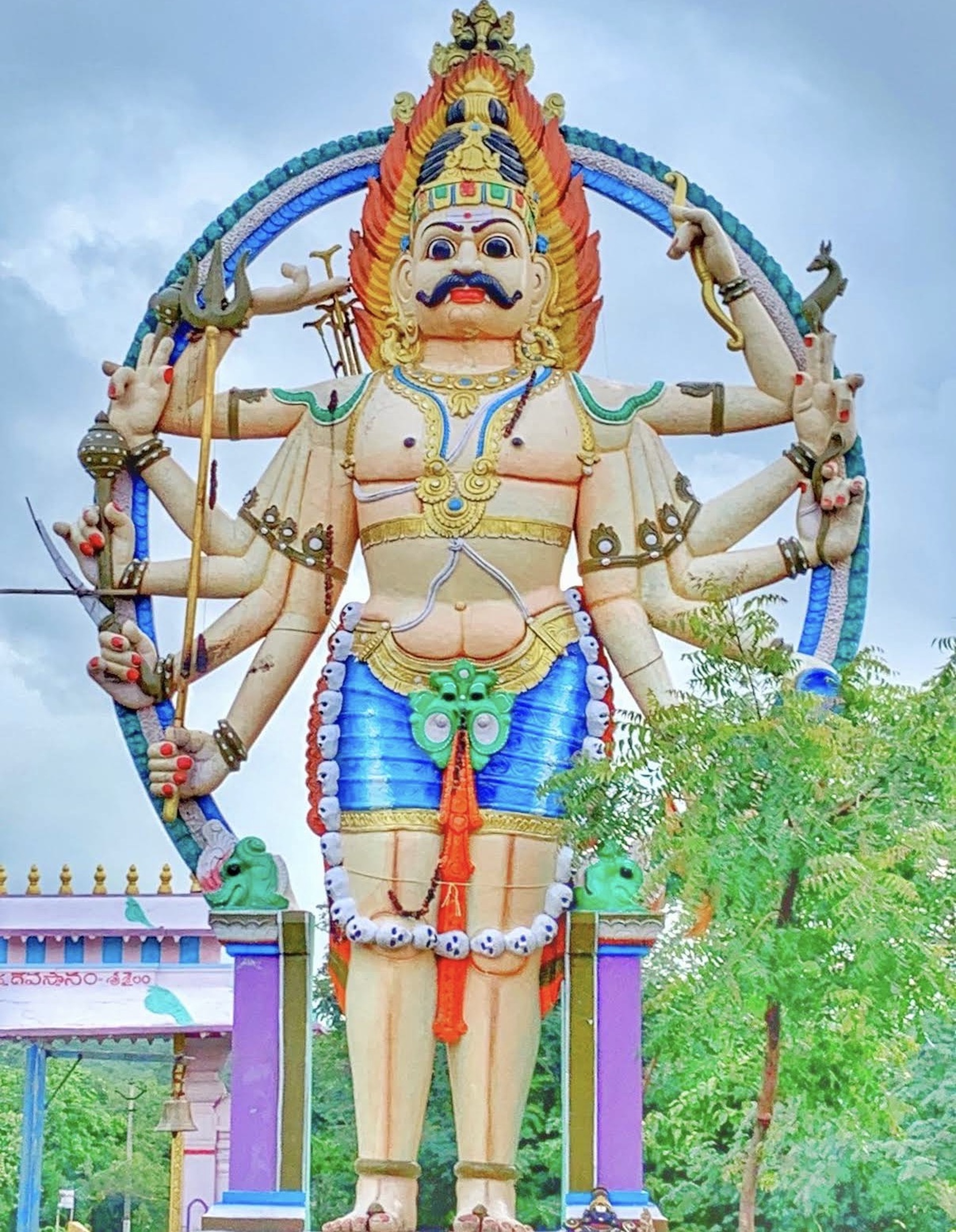 Srisailam temple at night